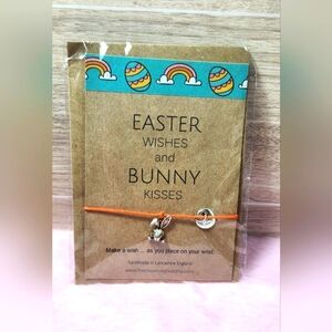 NWT Handmade Easter Wishes & Bunny Kisses Bracelet